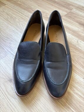 Everlane Black Leather Women's Penny Loafers
